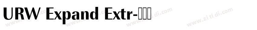 URW Expand Extr字体转换